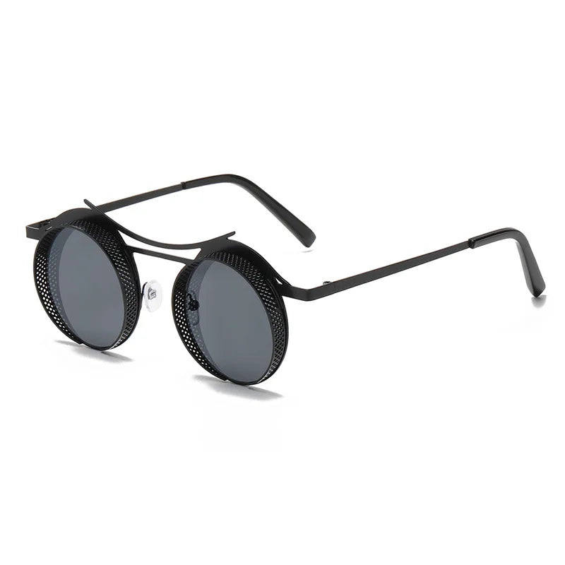 Steampunk Round Sunglasses Women Men Metal Mesh Personality Sun Glasses Female Eyewear Goggle-Dollar Bargains Online Shopping Australia