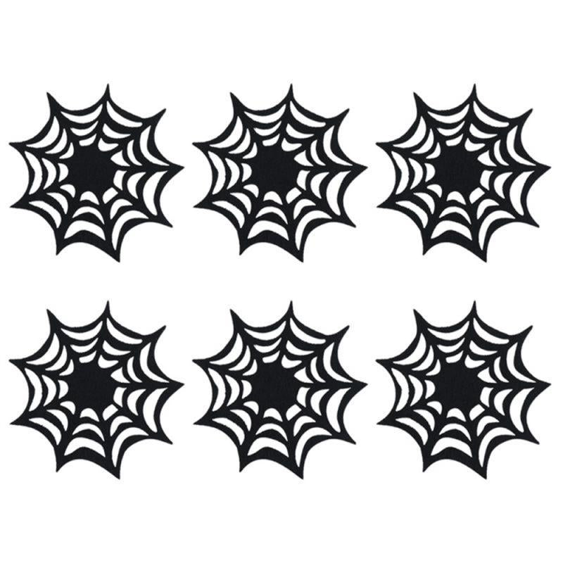 1/2/3PCS Coasters Spider Web Decorative Halloween Themed Decorarion Supplies Doilies Placemats for Store Home-Dollar Bargains Online Shopping Australia