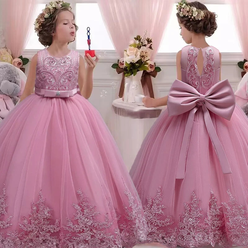 Robe Princess Dress Flower Girl Wedding Dress Fashionable Party Dress
