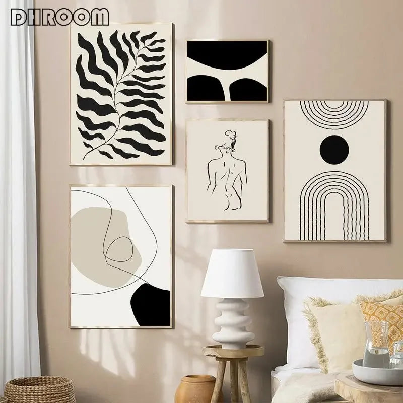 Abstract Bohemian Wall Art Poster Boho Canvas Paintings on The Wall Picture for Living Room Interior Painting Room Decoration-Dollar Bargains Online Shopping Australia