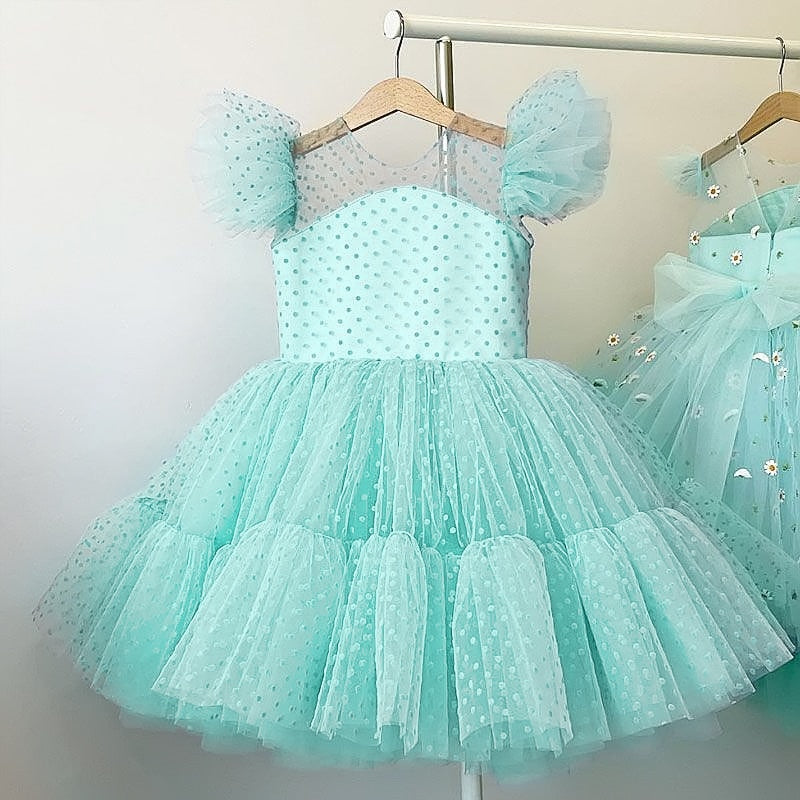 Fancy Baby Girls Dress New Year Party Evening Gowns Elegant Princess D
