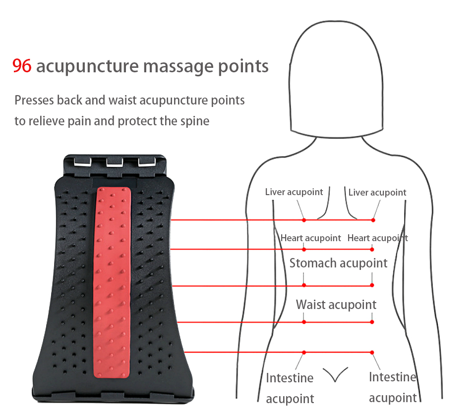Back Stretcher Massager Relieve Spine Pain Chiropractic Health Care Relaxation Lumbar Relief Acupuncture Massage Dropshipping-Dollar Bargains Online Shopping Australia