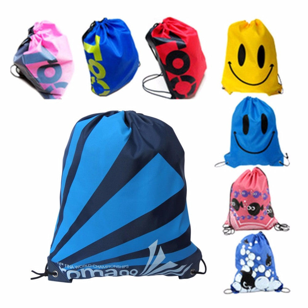 Double Layer Drawstring Gym Waterproof Backpacks Swimming Sports Beach Bag Travel Portable Fold Mini Shoulder Bags-Dollar Bargains Online Shopping Australia