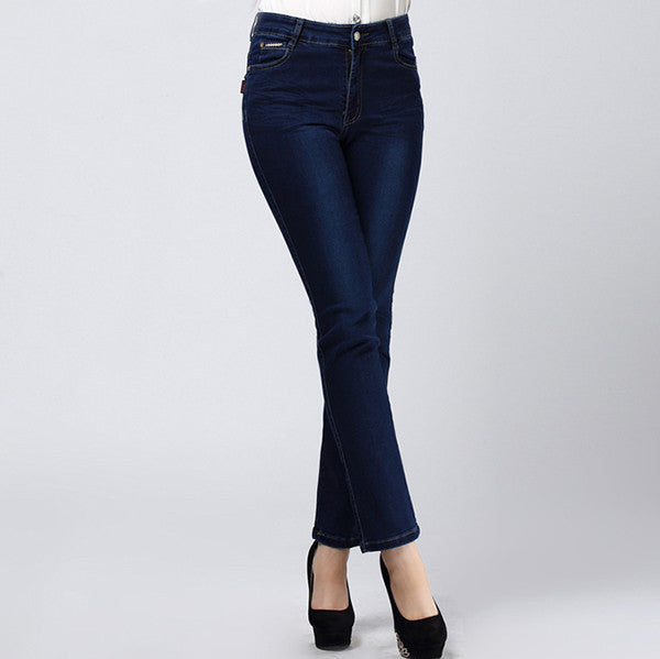 Women Jeans Large Size High Waist Autumn Blue Elastic Long Skinny Slim Jeans Trousers For Women 27-38 Size Y323-Dollar Bargains Online Shopping Australia