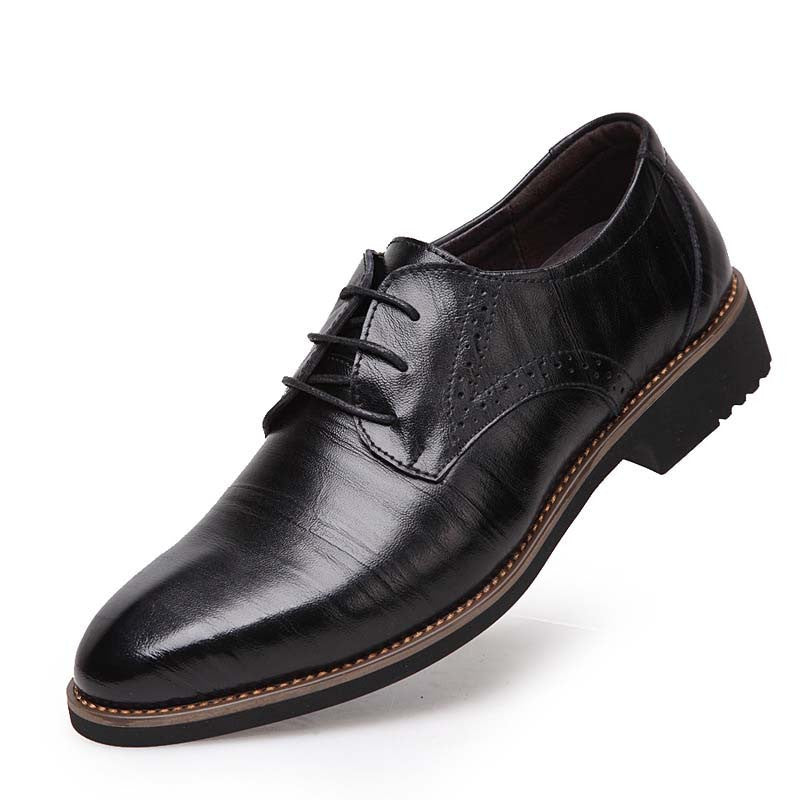 100% Genuine Leather Mens Dress Shoes, High Quality Oxford Shoes For Men, Lace-Up Business Men Shoes, Brand Men Wedding Shoes-Dollar Bargains Online Shopping Australia