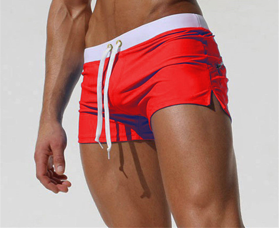 Swimwear Men Breathable Men's Swimsuits Swim Trunks Boxer Briefs Sunga Swim Suits Maillot De Bain Beach Shorts-Dollar Bargains Online Shopping Australia