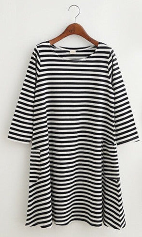 1pc Family Dress Mother Daughter Summer Long Sleeve Striped Family Look Matching Clothes Mom And Daughter Dress Family Clothing-Dollar Bargains Online Shopping Australia