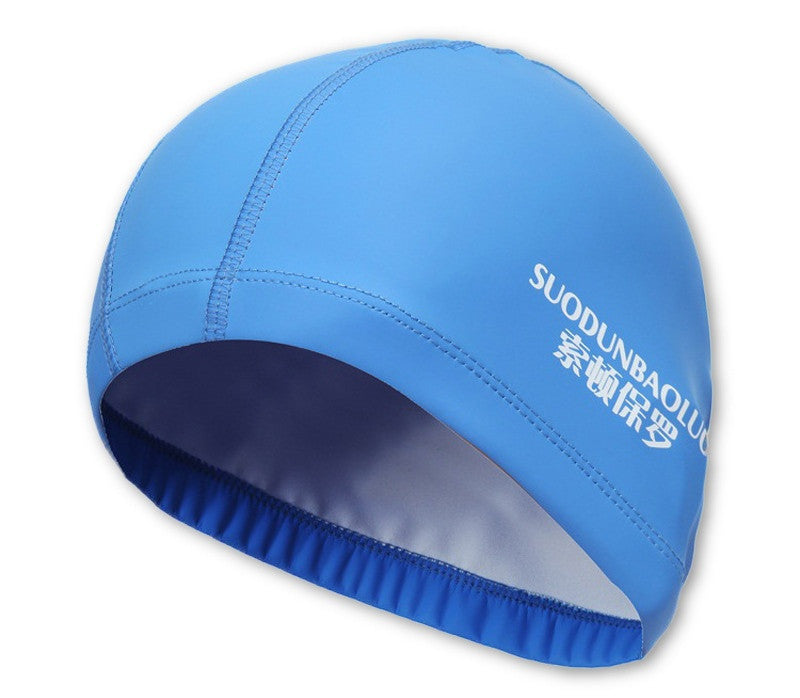 Elastic Waterproof PU Fabric Protect Ears Long Hair Sports Swim Pool Hat Swimming Cap size for Men & Women Adults-Dollar Bargains Online Shopping Australia