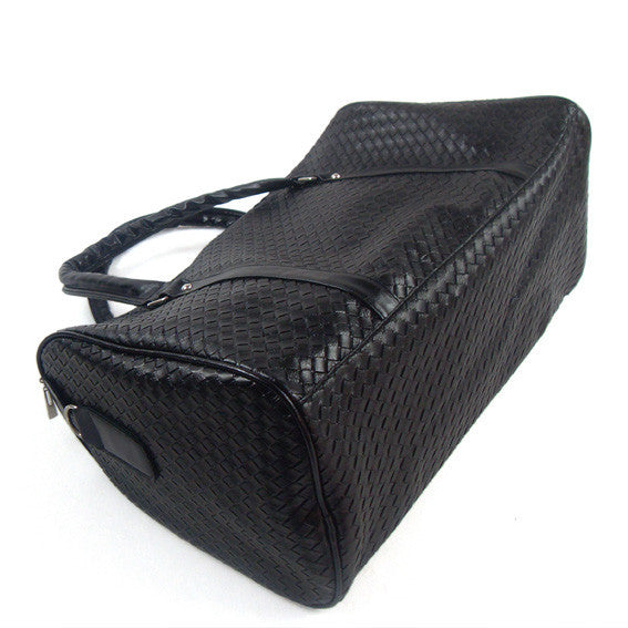 Emboss Knitting Pattern Leather Travel Bag for Men Women Luggage Travel Bags Duffle Bag maletas de viaje sac de voyage L471-Dollar Bargains Online Shopping Australia