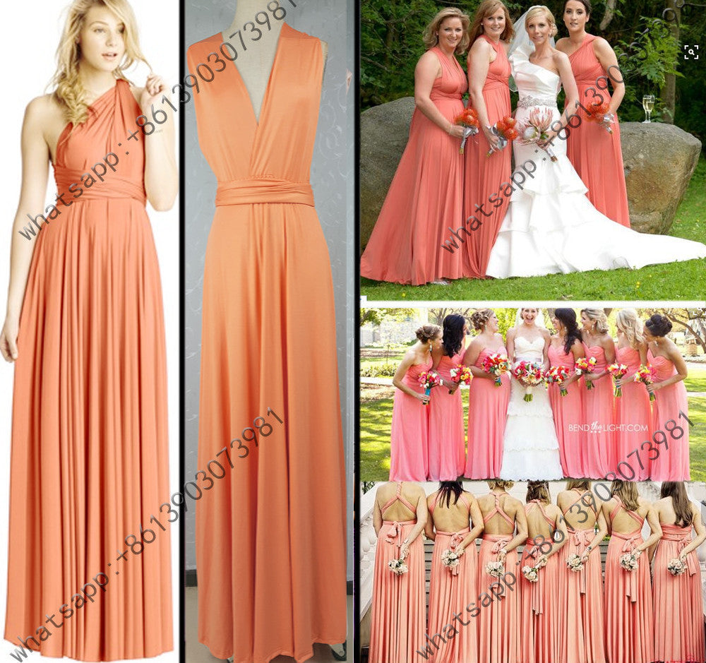 11 color summer women maxi dress red bandage long dress Multiway Bridesmaids Convertible Dress-Dollar Bargains Online Shopping Australia