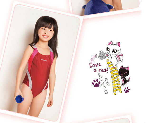 Kids Swimmer girls bathing suit swimwear for girls girls bathers children one pieces lovely girl swimsuit 3-14 age-Dollar Bargains Online Shopping Australia
