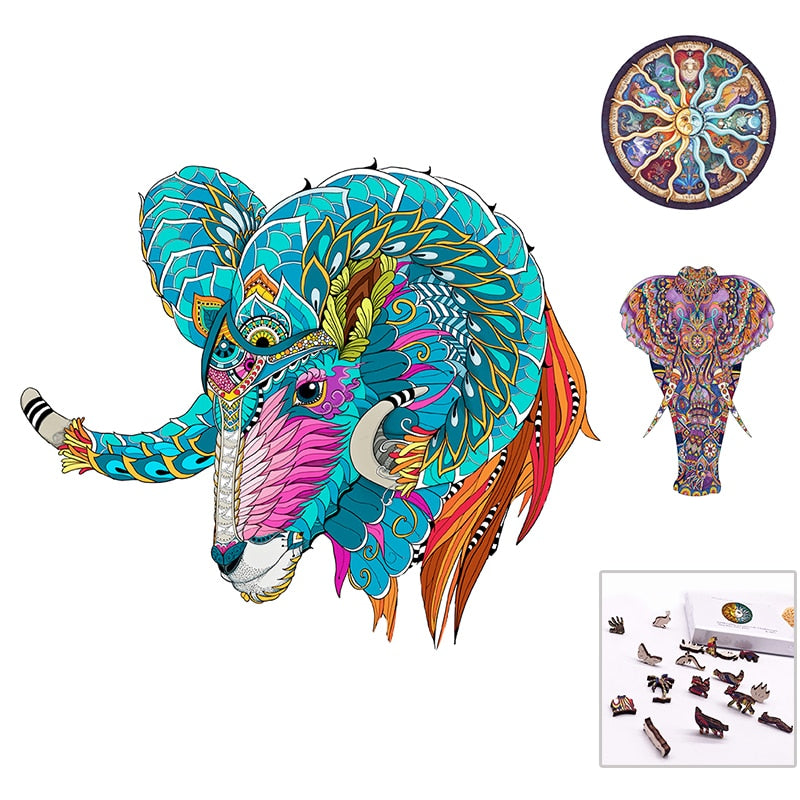 3d Jigsaw Puzzle Wood Toys Games For Adult Unique Shape Animal For Kids Educational Fabulous Interactive Gifts-Dollar Bargains Online Shopping Australia