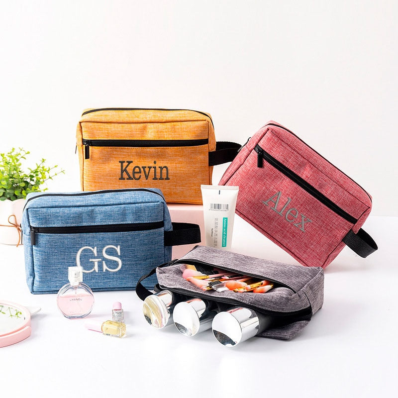 Travel Bag Personalized Embroidered Portable Storage Bag Wash Bag Customized Multi-functional Cationic Cosmetic Bag-Dollar Bargains Online Shopping Australia
