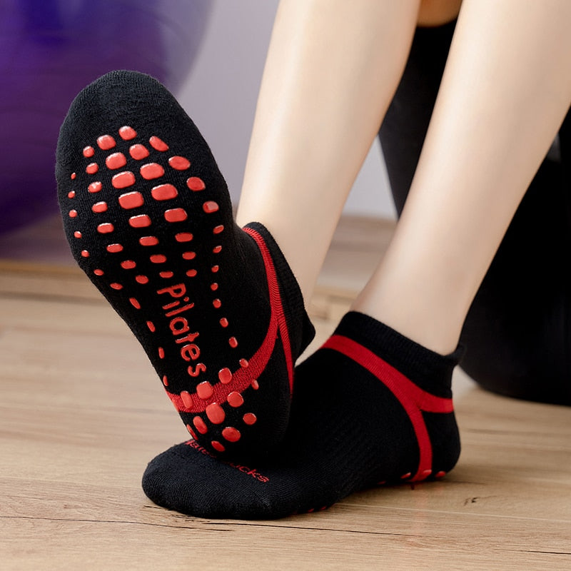 Anti-slip Yoga Socks Ladies Fitness Pilates Socks for Women Professional Dance Pilates Ballet Cotton Socks for Gym-Dollar Bargains Online Shopping Australia