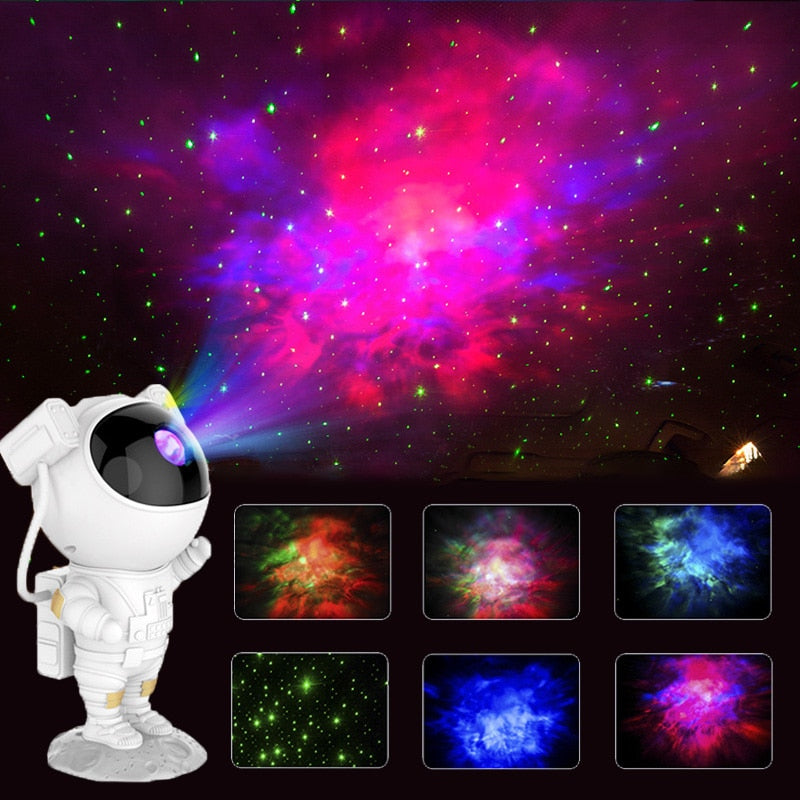 NEW Galaxy Projector Lamp Starry Sky Night Light For Home Bedroom Room Decor Astronaut Decorative Luminaires-Dollar Bargains Online Shopping Australia