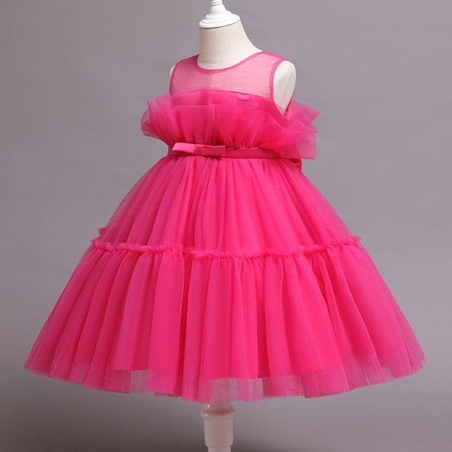 Toddler Girls Tulle Dress Kids Baby Girl Christmas Princess Dresses Wedding and Evening Robes Children 2022 New Year Clothes-Dollar Bargains Online Shopping Australia