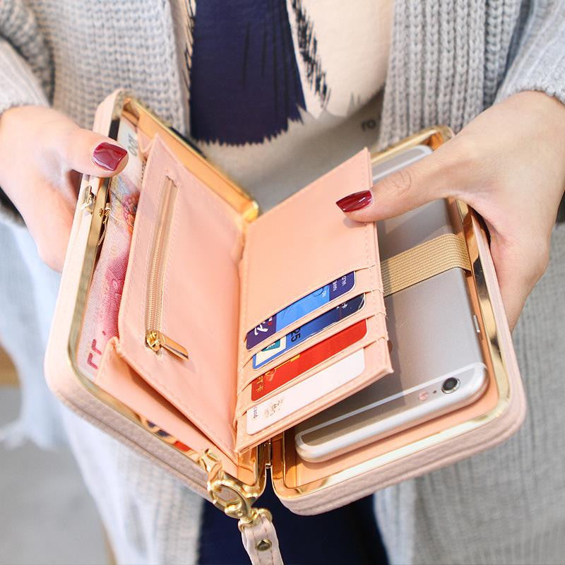 Purse Wallet Female Famous Brand Card Holders Cellphone Pocket Gifts For Women Money Bag Clutch-Dollar Bargains Online Shopping Australia