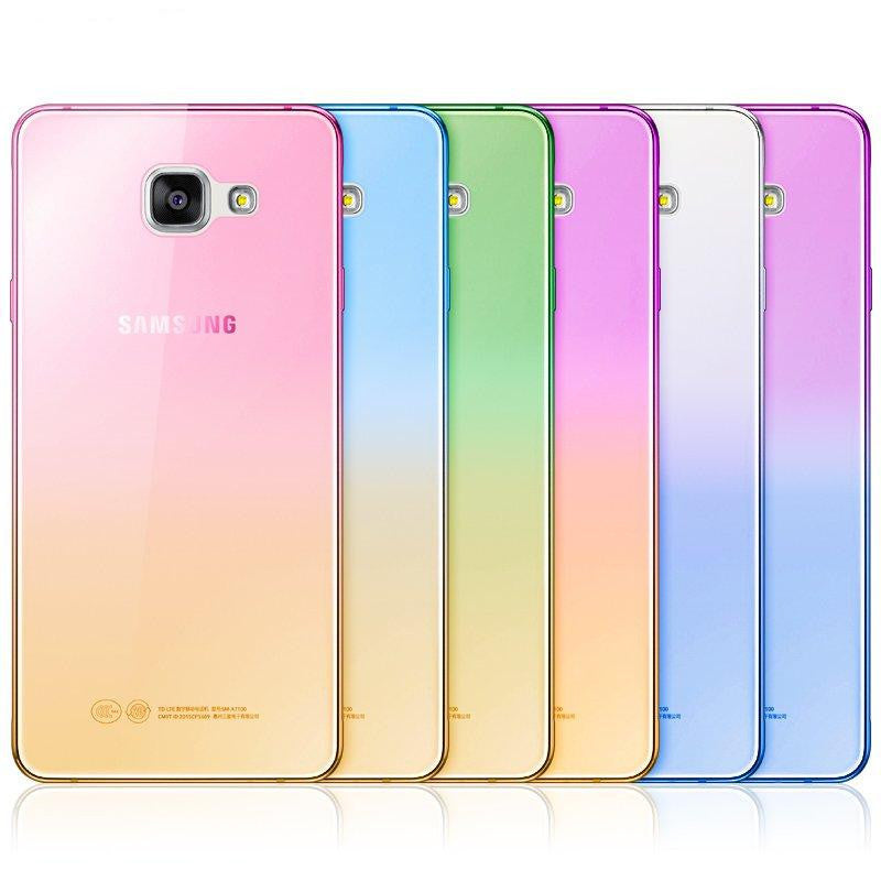 Fashion Soft TPU Gradient Color Back Cover Case for Samsung Galaxy A3 A5 A7 J1 J3 J5 J7 S3 S4 S5 S6 S7 Edge Grand Prime-Dollar Bargains Online Shopping Australia