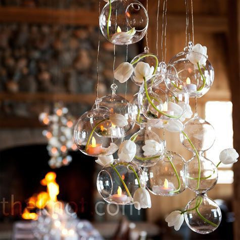 Elegant Wedding Decoration Hanging Glass Globes & Baubles Elegant Wedding Decoration Hanging Glass Globes & Baubles