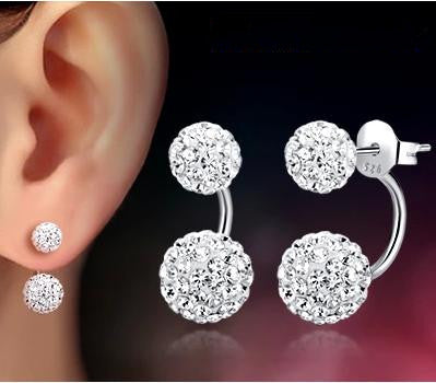 silver plated fashion shiny Shambhala ladies`stud earrings jewelry allergy-Dollar Bargains Online Shopping Australia