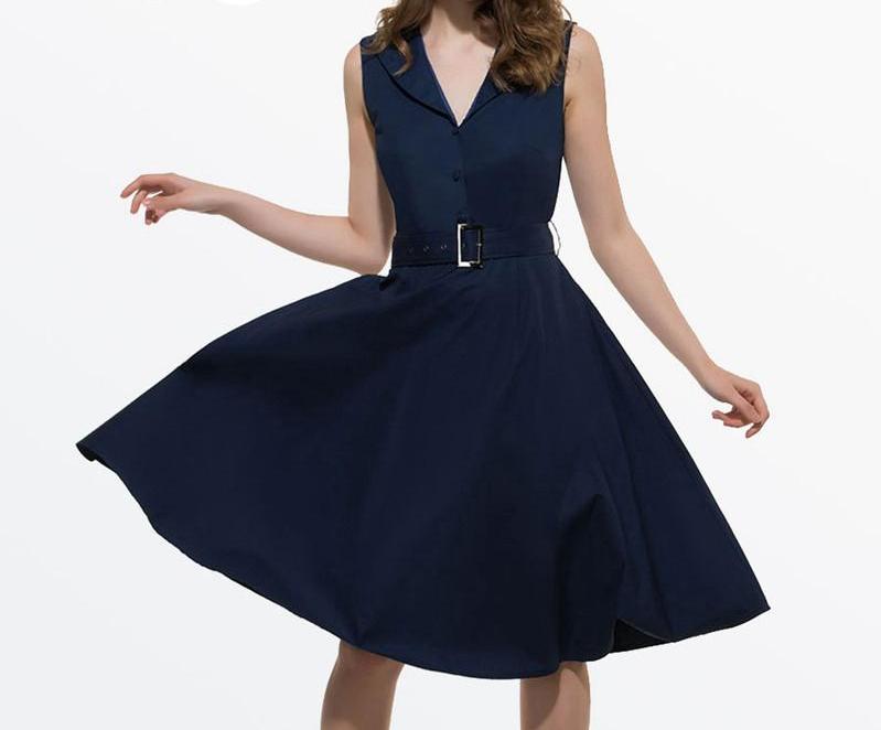 Sisjuly 50s 60s Women Vintage Dresses Summer Elegant Dress Sleeveless Sisjuly 50s 60s Women Vintage Dresses Summer Elegant Dress Sleeveless