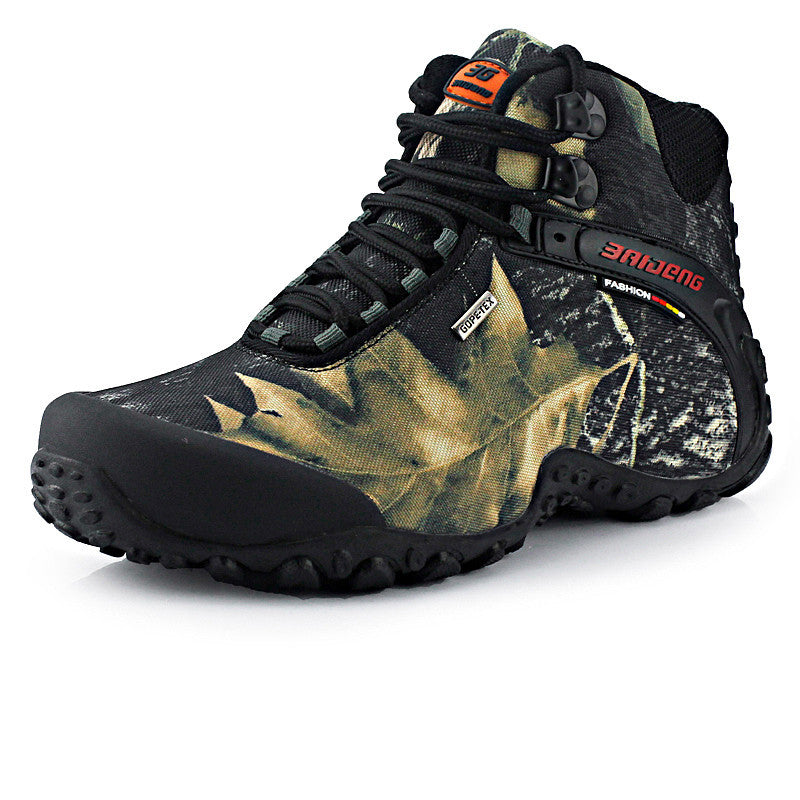 waterproof canvas hiking shoes boots Anti-skid Wear resistant breathable fishing shoes climbing high shoes-Dollar Bargains Online Shopping Australia