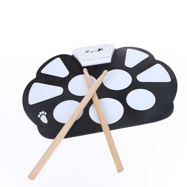 Professional Roll up Drum Pad Kit Silicon Foldable with Stick Portable Drum Electronic Drum USB Drum-Dollar Bargains Online Shopping Australia