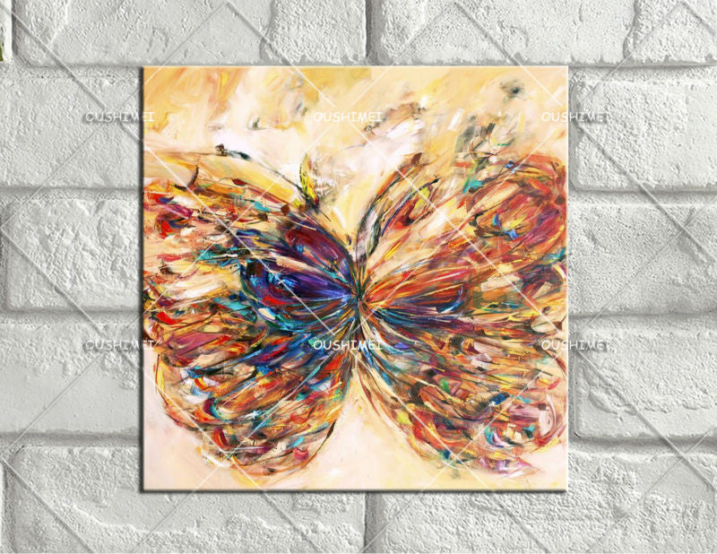 Butterfly Canvas Oil Paintings Vintage Home Decor Wall Decor Abstract Oil Painting or Wall Stickers Home Decor Party Decoration unframed-Dollar Bargains Online Shopping Australia