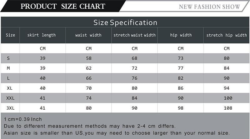 Women Skirt High Waist Pencil Skirts Elastic Slim Office Black Skirt Two styles