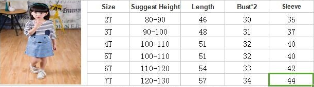 Online discount shop Australia - Casual style long sleeve Striped lovely little mouse design girls dress children clothing