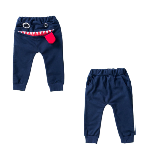 Thick Cotton Kid Pants Boys Girls Cartoon Sports Trousers Warm Tracksuit Baby Pants