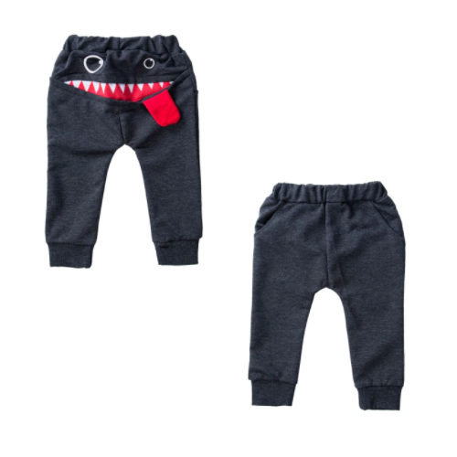 Thick Cotton Kid Pants Boys Girls Cartoon Sports Trousers Warm Tracksuit Baby Pants