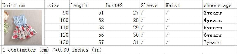 Online discount shop Australia - Kid Girls Jean Denim Bow Flower Ruffled Dress Sundress Clothing Costume