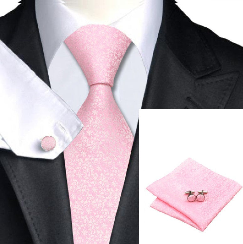 Hi-Tie Fashion 40 Styles Gravata Tie Hanky Cufflink Sets 100% Silk Neckties Ties for Mens Business Wedding Party-Dollar Bargains Online Shopping Australia