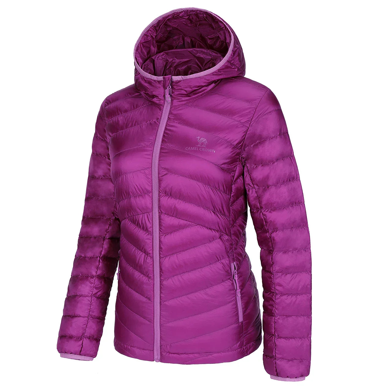 Women’s Hooded Down Jackets Lightweight Packable Anti-static Warm Jacket Puffer Insulated Women's
