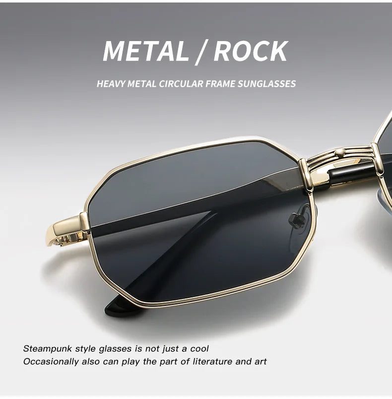 Men's Sunglasses Fashion Rectangle Women metal Luxury Brand Sun glasses-Dollar Bargains Online Shopping Australia