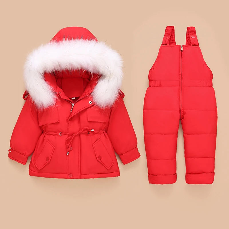 Children Down Coat Jacket+jumpsuit Kids Toddler Girl Boy Clothes Down 2pcs Winter Outfit Suit Warm Baby Overalls Clothing Sets-Dollar Bargains Online Shopping Australia