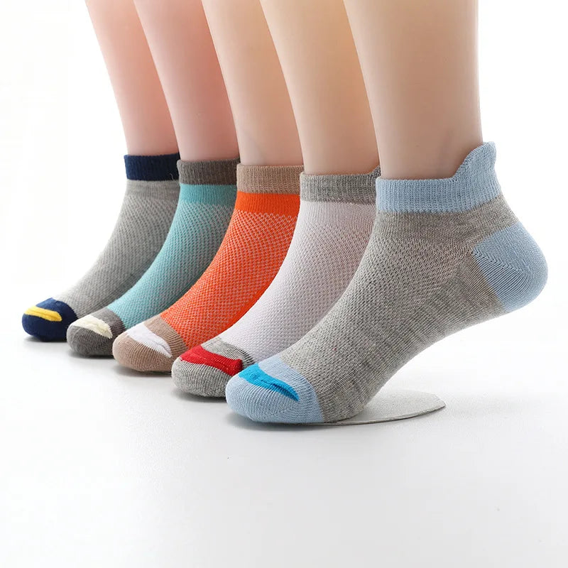 Children Socks Mesh Cotton Boys Socks Girls Socks 2-15 Year Kids Casual Boat Socks 5 Pairs/lot-Dollar Bargains Online Shopping Australia