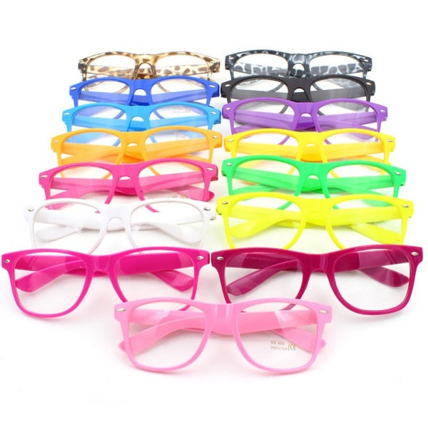 Fashion Glasses Cool Unisex Clear Lens Nerd Geek Glasses Eyewear For Men Women