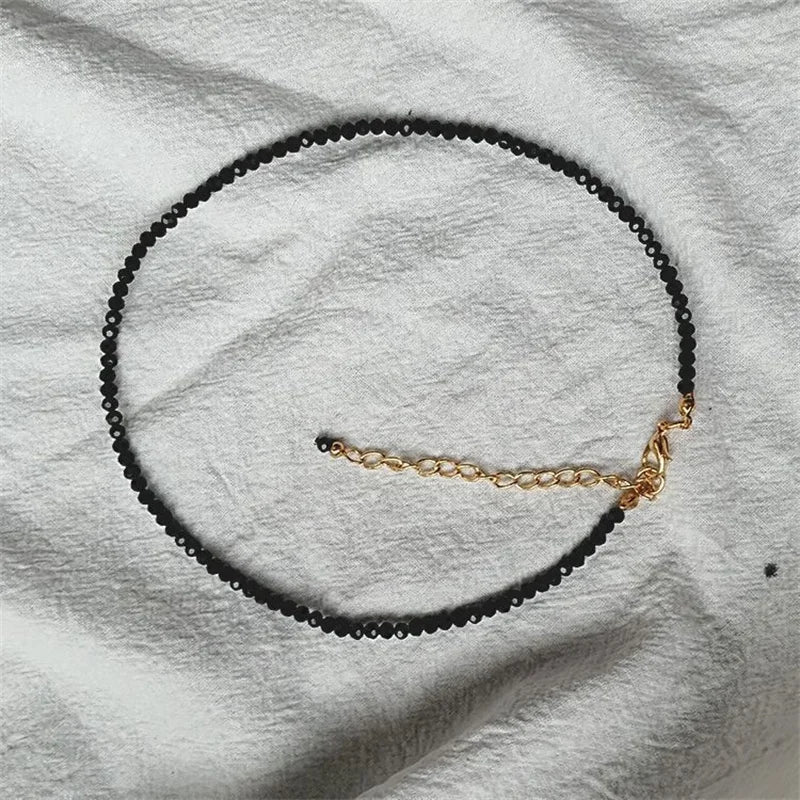 Fashion Brand Simple Black Beads Short Necklace Female Jewelry Women Choker Necklaces Bijoux Femme Ladies Party Necklace-Dollar Bargains Online Shopping Australia