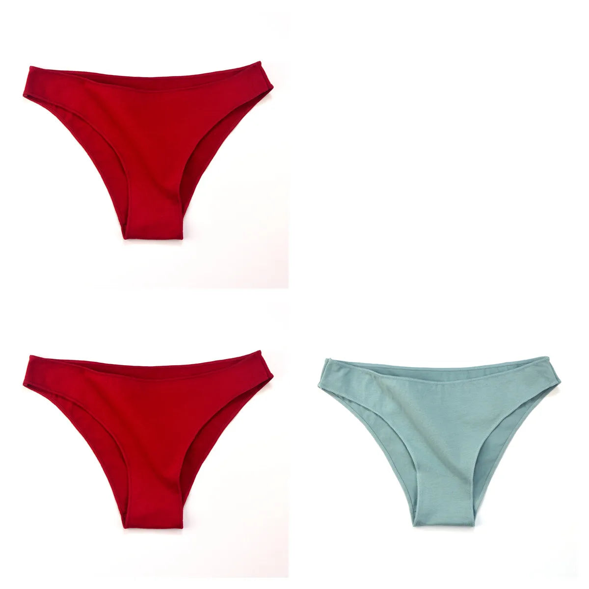 3Pcs Cotton Underwear Seamless Panties For Women Low Rise Briefs Female Solid Color Comfort Pantys Breathable Lingerie