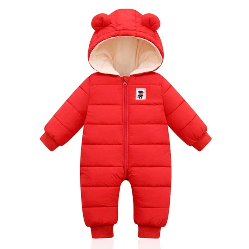 Winter Baby Rompers For Boy Girl Coats Toddler Hooded Bodysuit Thick Cotton Outfit Infants Jumpsuit Children Costume Baby Jacket-Dollar Bargains Online Shopping Australia