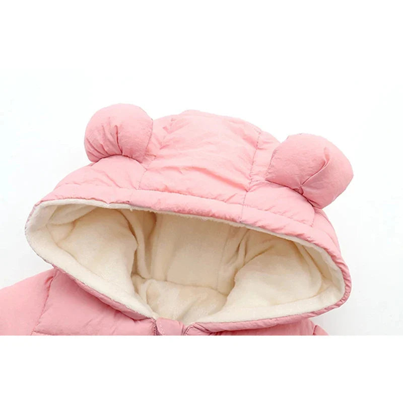 Winter Baby Rompers For Boy Girl Coats Toddler Hooded Bodysuit Thick Cotton Outfit Infants Jumpsuit Children Costume Baby Jacket-Dollar Bargains Online Shopping Australia
