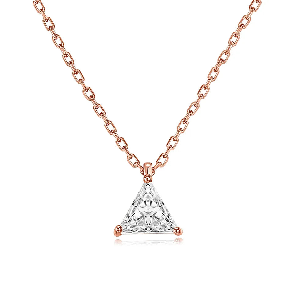 Waterdrop Crystal Pendant Necklace for Women Gold Color Geometric CZ Choker Chain on Neck-Dollar Bargains Online Shopping Australia