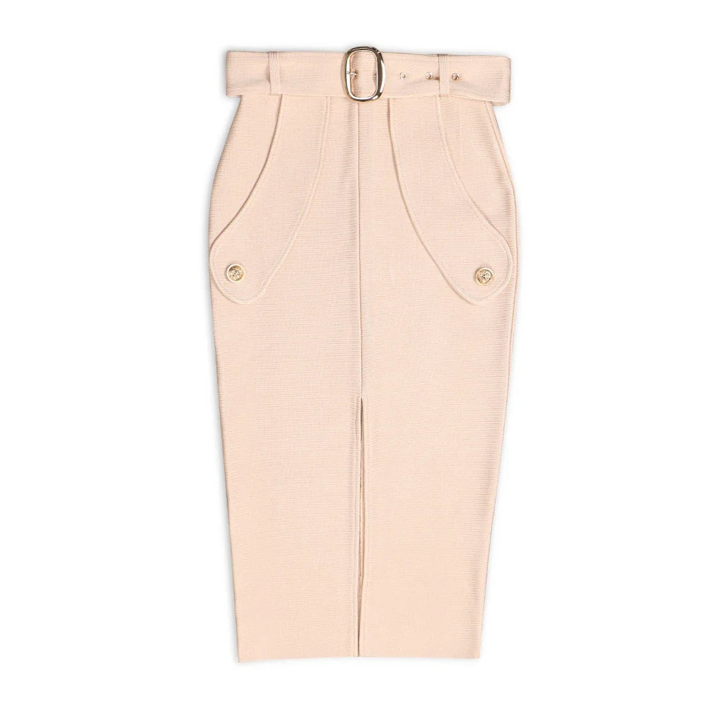 Bodycon Women's High Waist Bandage Skirt Knee Length Midi Pencil Office Party Club Elegant Skirts Clothing