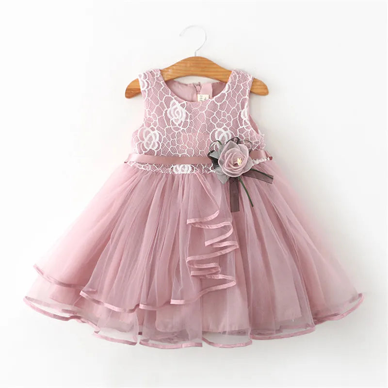 Baby Girls Dress Casual Costume Kids Dresses For Girls Flower Baby Dress Girl Party Little Princess Tutu Summer Dress-Dollar Bargains Online Shopping Australia