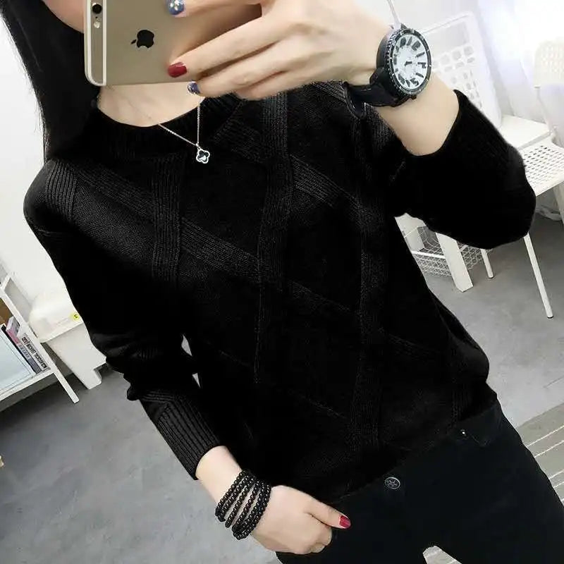 Sweater Women's Twist Pullover Loose Lazy Bottoming Thick Sweaters Outer Wear Pull-Dollar Bargains Online Shopping Australia