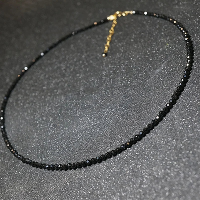 Fashion Brand Simple Black Beads Short Necklace Female Jewelry Women Choker Necklaces Bijoux Femme Ladies Party Necklace-Dollar Bargains Online Shopping Australia