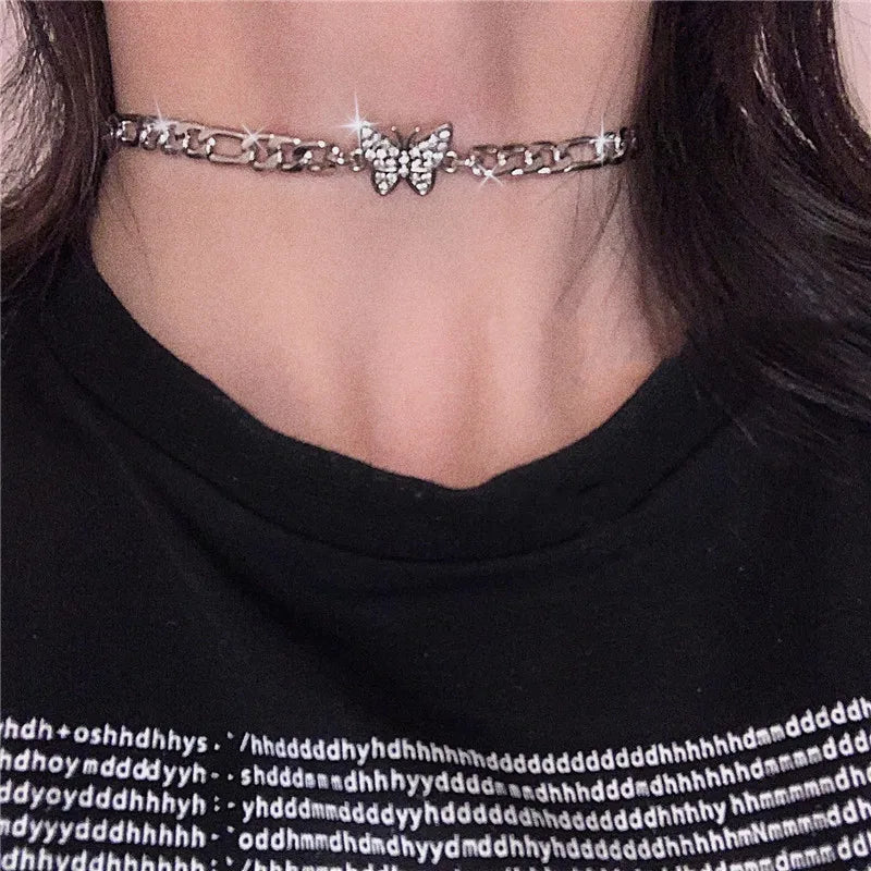 Women Pendant Necklaces Fine Double Link Chain Metal Heart Party Necklace Jewelry Gift-Dollar Bargains Online Shopping Australia