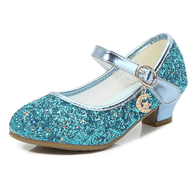 Girls High Heels For Kids Princess Leather Shoe Footwear Children's Party Wedding Shoes Round Toe-Dollar Bargains Online Shopping Australia